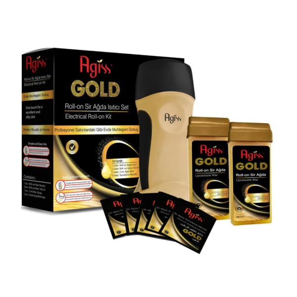 Agiss Gold Elektromos Gyantázószett 1 gép + 2 gyantapatron 24007