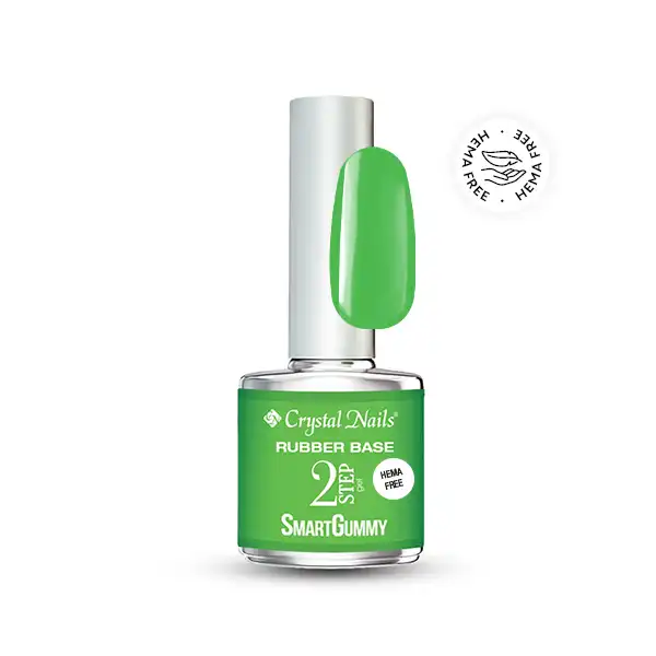 Crystal Nails 2S HEMA Free SmartGummy Rubber base gel - Nr31 Lime Green 8ml