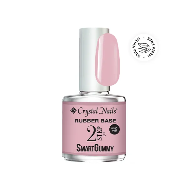 Crystal Nails 2S SmartGummy HEMA Free Rubber base gel - Nr1 Baby pink 13ml