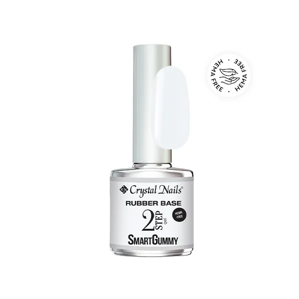 Crystal Nails 2S SmartGummy HEMA Free Rubber base gel - Nr2 Milky white 8ml