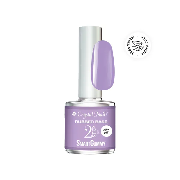 Crystal Nails 2S SmartGummy HEMA Free Rubber base gel - Nr23 Pastel Lilac 8ml