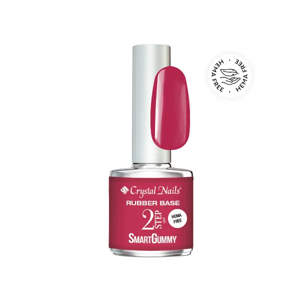 Crystal Nails 2S SmartGummy HEMA Free Rubber base gel - Nr27 Viva Magenta 8ml