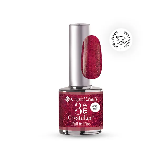 Crystal Nails 3 STEP CrystaLac - Fall in Fire (8ml)