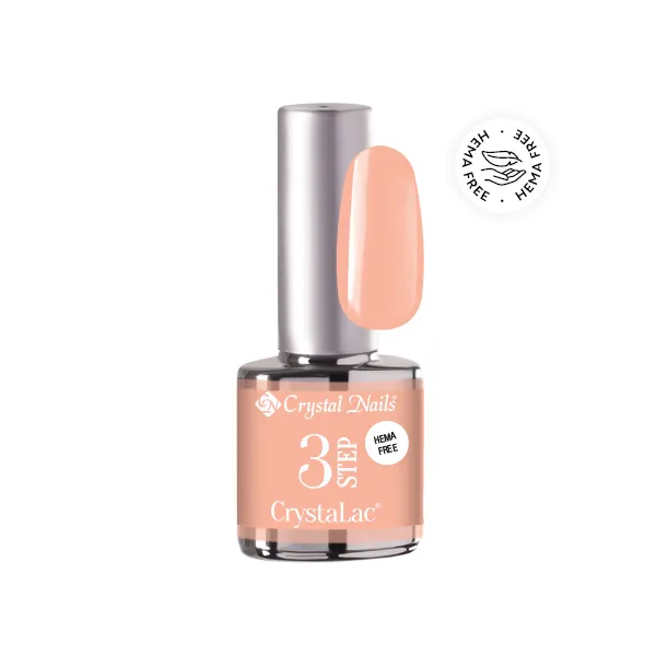 Crystal Nails 3 STEP CrystaLac - PeachFuzz (4ml)