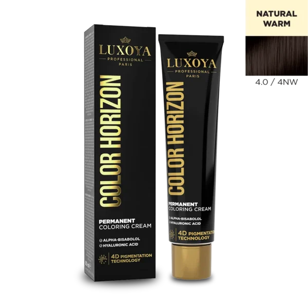 Luxoya Color Horizon (ammóniás hajfesték) 4.0/4NW - 60ml