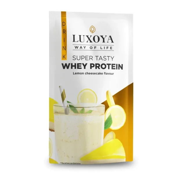 Luxoya Whey Protein - Tejsavó koncentrátum italpor 30g - Citromos sajttorta ízű