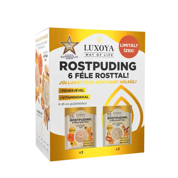 Luxoya Rostpuding kóstolócsomag 6x25g - Limitált téli ízekkel