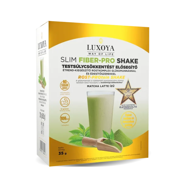 Luxoya Slim Fiber-Pro Shake - Matcha Latte - 6x35g