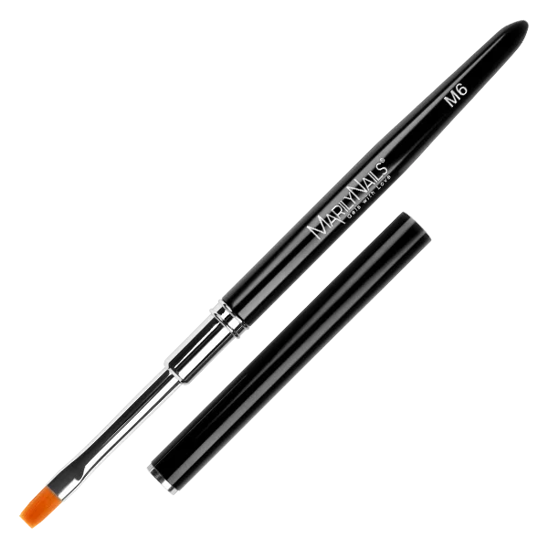 MarilyNails Ecset zselé M6 - fém tokkal