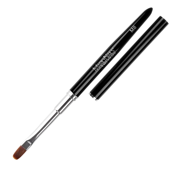 MarilyNails Ecset Zselé M8 - fém kupakkal