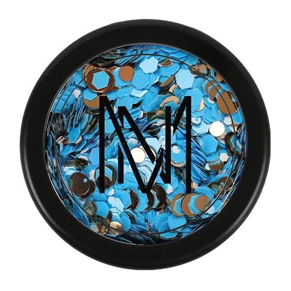 MarilyNails glitter 3 - kék