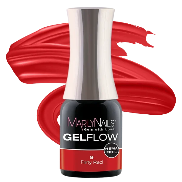 MarilyNails Hema Free GelFlow - 09 4ml (Flirty Red)