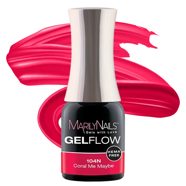 MarilyNails Hema Free GelFlow - 104N 4ml (Coral Me Maybe)