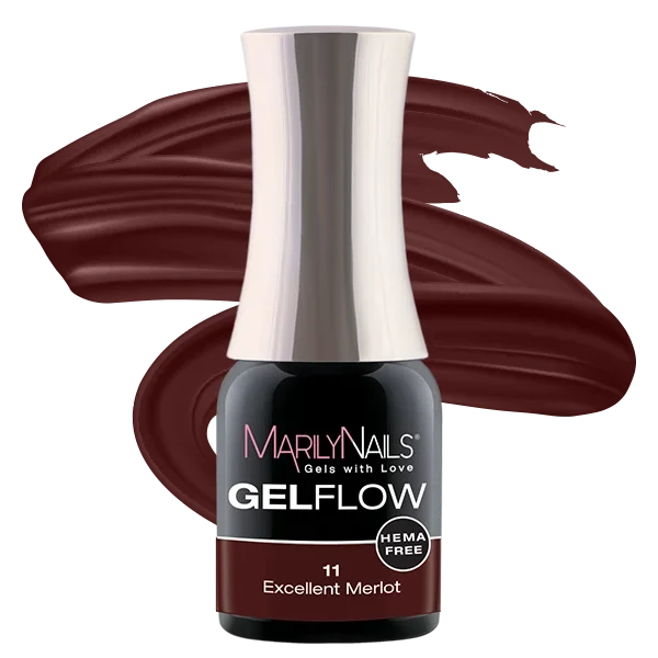 MarilyNails Hema Free GelFlow - 11 4ml (Excellent Merlot)