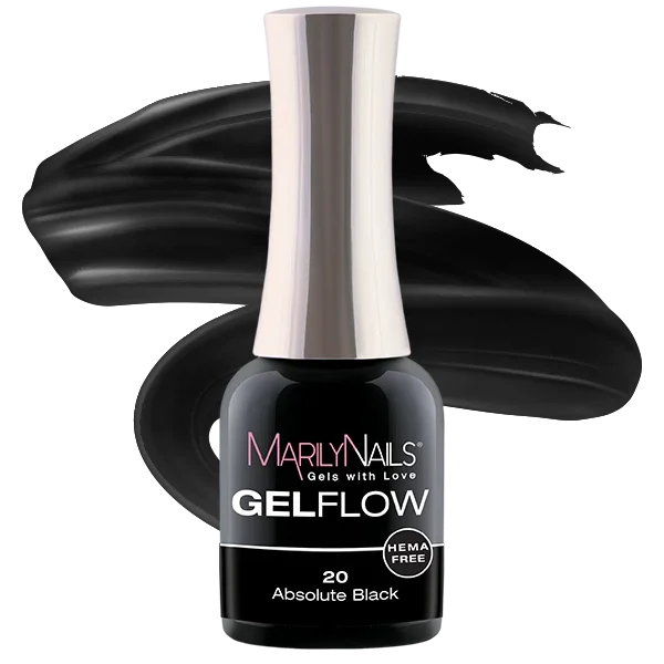 MarilyNails Hema Free GelFlow - 20 7ml (Absolute Black)