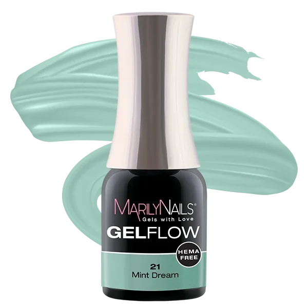 MarilyNails Hema Free GelFlow - 21 4ml (Mint Dream)
