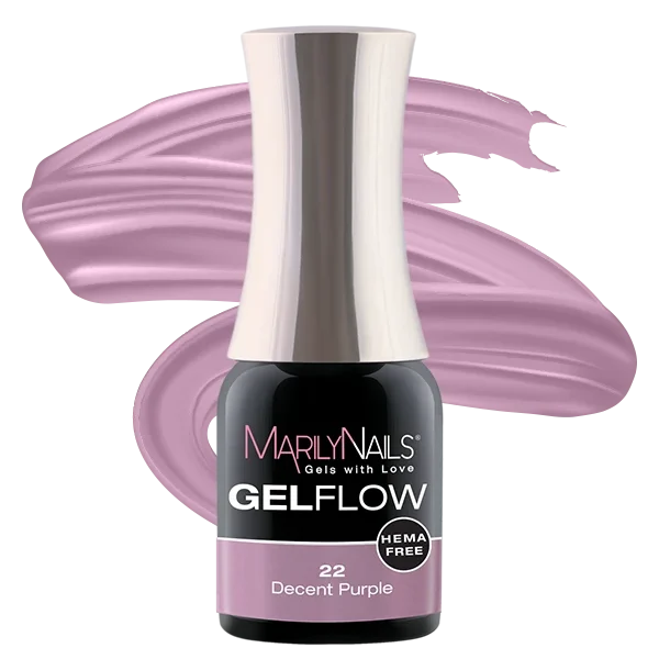 MarilyNails Hema Free GelFlow - 22 4ml (Decent Purple)