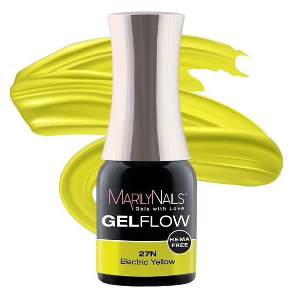 MarilyNails Hema Free GelFlow - 27N 4ml (Electric Yellow)