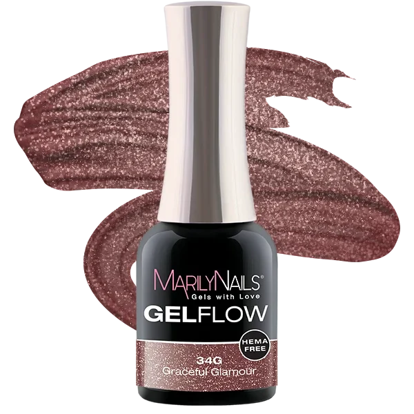 MarilyNails Hema Free GelFlow - 34G 7ml (Graceful Glamour)