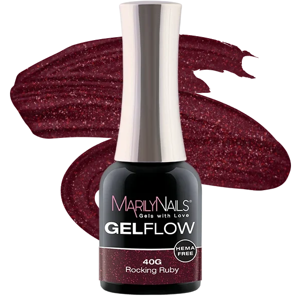 MarilyNails Hema Free GelFlow - 40G 7ml (Rocking Ruby)