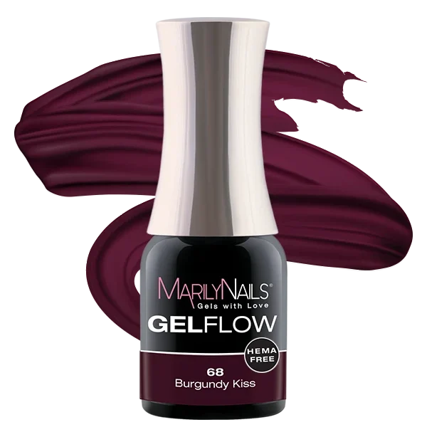 MarilyNails Hema Free GelFlow - 68 4ml (Burgundy Kiss)