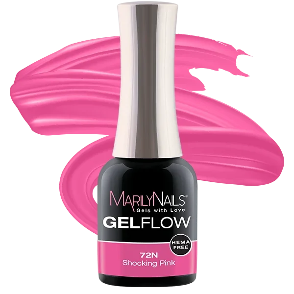 MarilyNails Hema Free GelFlow - 72N 4ml (Shocking Pink)