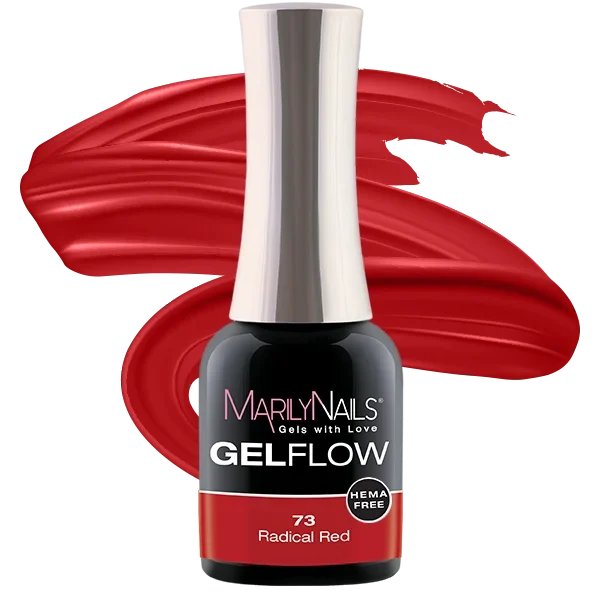MarilyNails Hema Free GelFlow - 73 7ml (Radical Red)