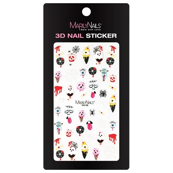 MarilyNails Körömmatrica 3D MN-08