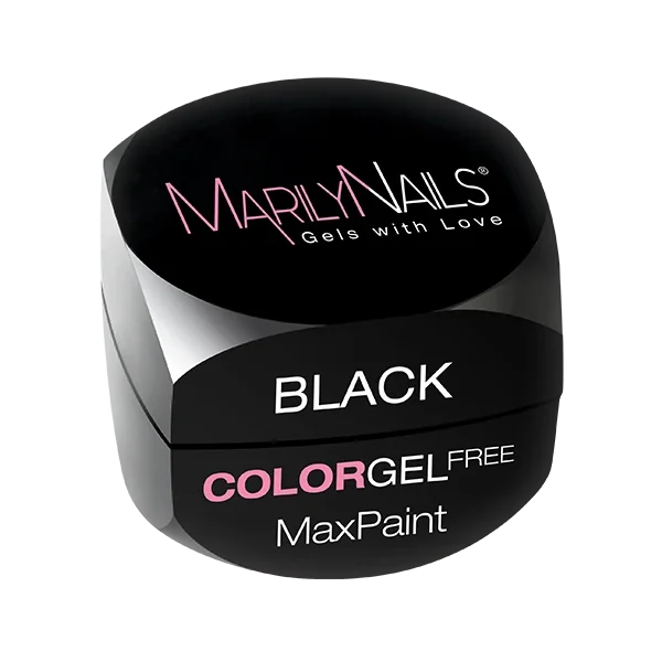MarilyNails MaxPaint Color Gel Free - Black 3ml
