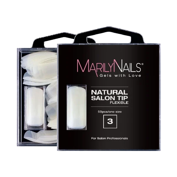 MarilyNails Natural Salon Tip Utántöltő 3 50 db/cs