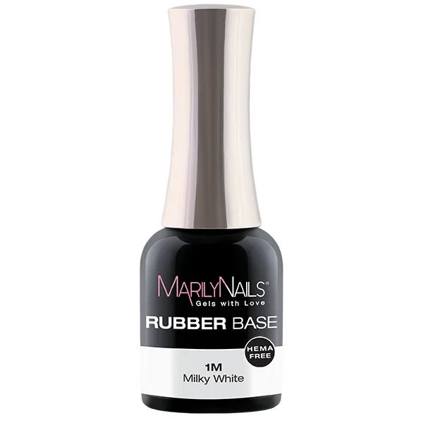 MarilyNails Rubber Base - 1 Milky White 7ml