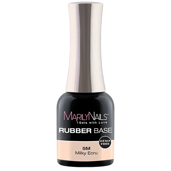 MarilyNails Rubber Base - 5 Milky Ecru 7ml