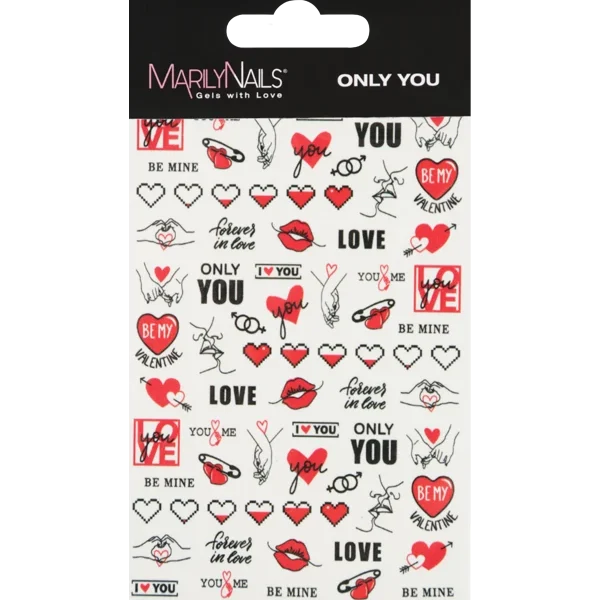 MarilyNails vizes köröm matrica - only you