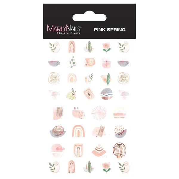 MarilyNails Vizes Körömmatrica - Pink Spring