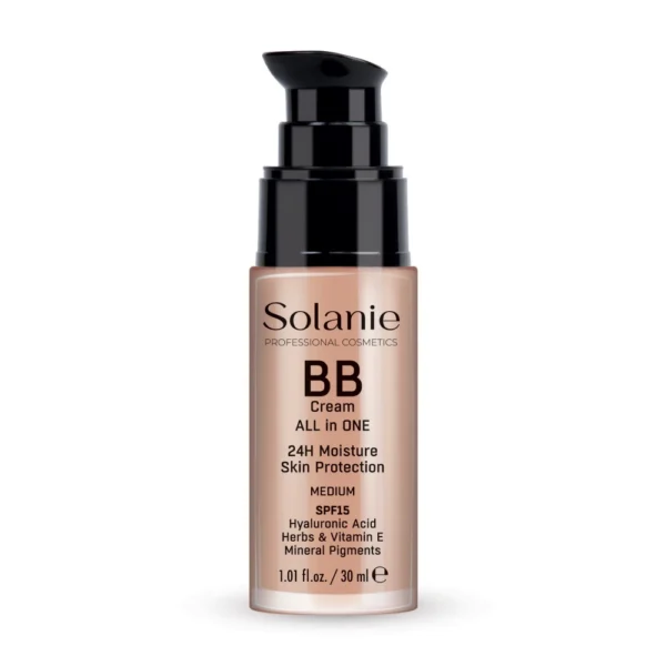 Solanie BB krém hialuronsavval és fényvédővel SPF15 - médium 30ml