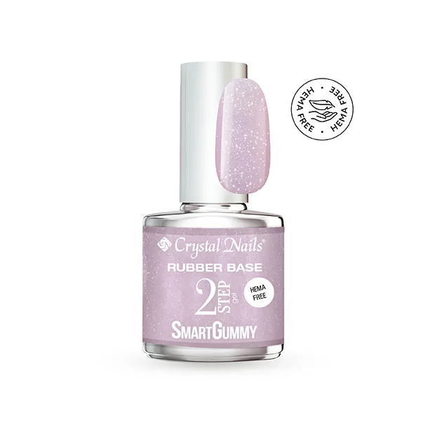 Crystal Nails 2S SmartGummy HEMA Free Rubber base gel - Nr05 Shimmer Candy 13ml