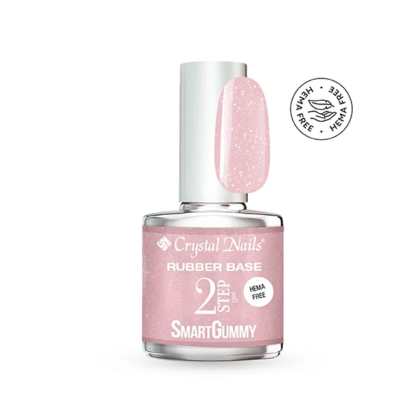 Crystal Nails 2S SmartGummy HEMA Free Rubber base gel - Nr51 Sugar Pink 13ml