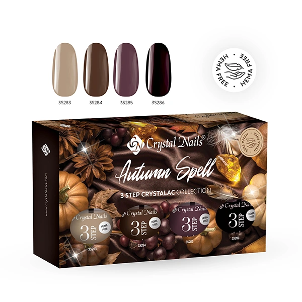 Crystal Nails 3 STEP HEMA FREE KIT - Autumn Spell 2026 (4x4ml)